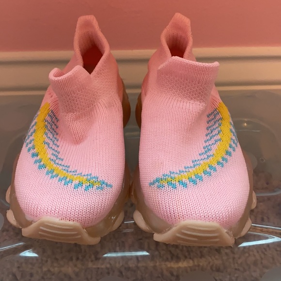 Pink Sneaker Sock Shoe - Picture 2 of 5